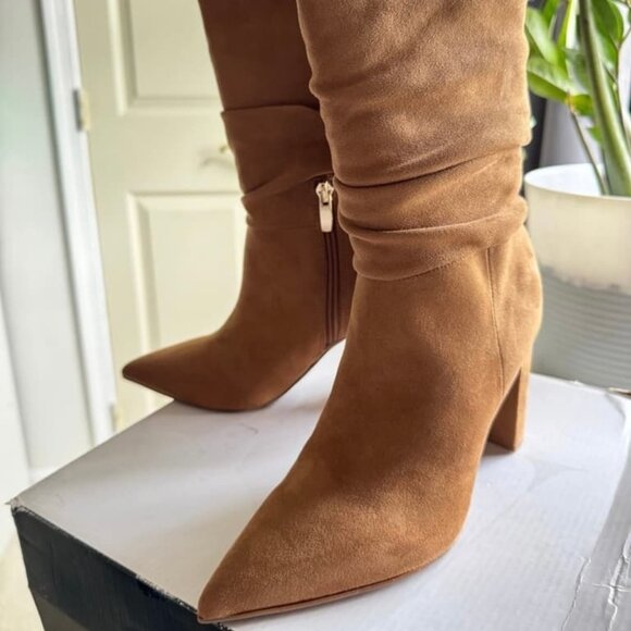 Shoes - Block Heel Boots, Size 7.5